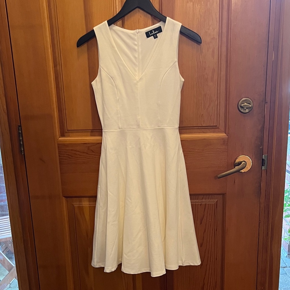 Lulus Ivory Sleeveless Mini Dress size XS